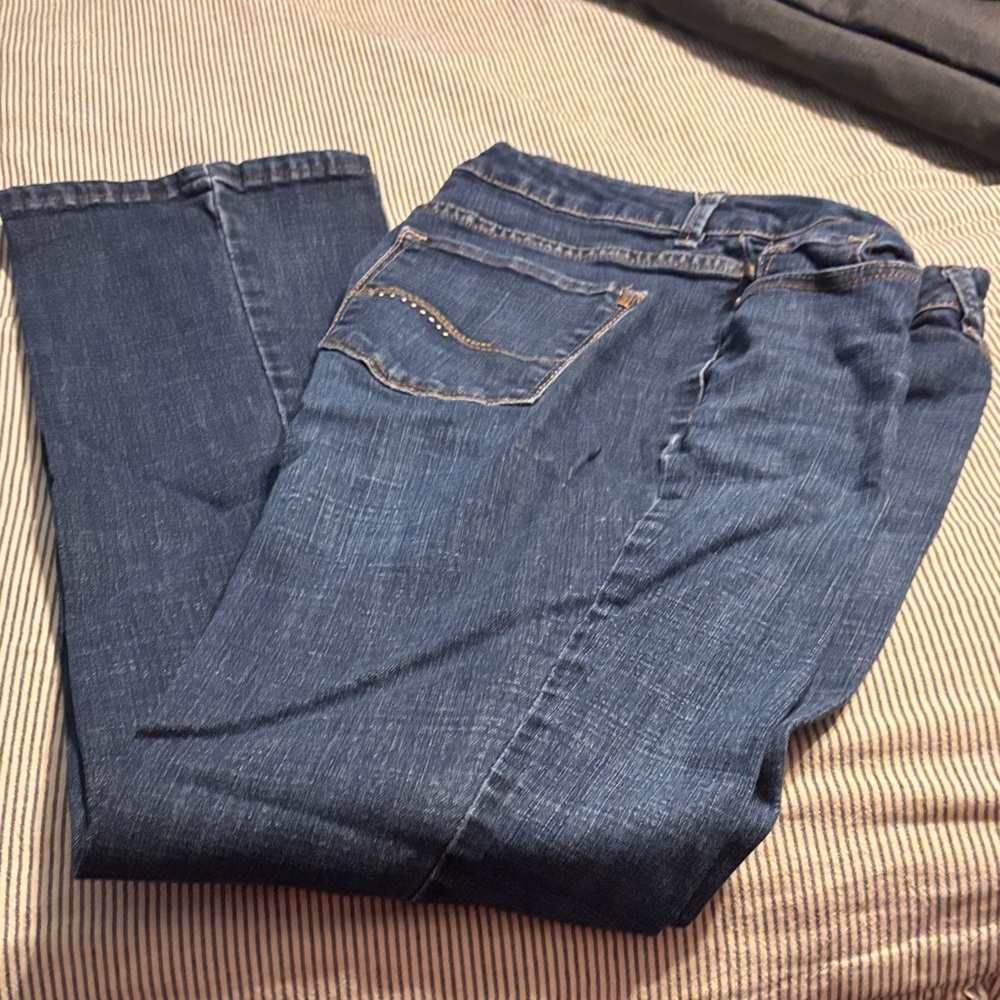 Lee Women's Straight Leg Jeans - Blue size 12